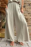 Pure Cotton Santos Quinn Culotte Pant Stone /5 =
